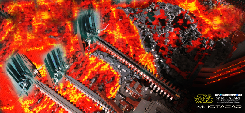 Illustration for article titled 60,000-piece diorama is one of the hottest Lego Star Wars models ever